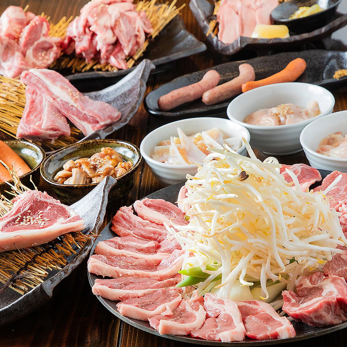 「メニュー表のお肉全品食べ放題コース」をご用意しております☆