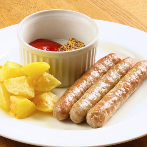 Grilled coarsely ground sausage