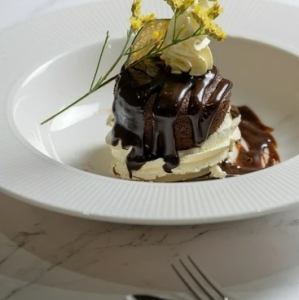 フォンダンショコラのマスカルポーネ仕立て