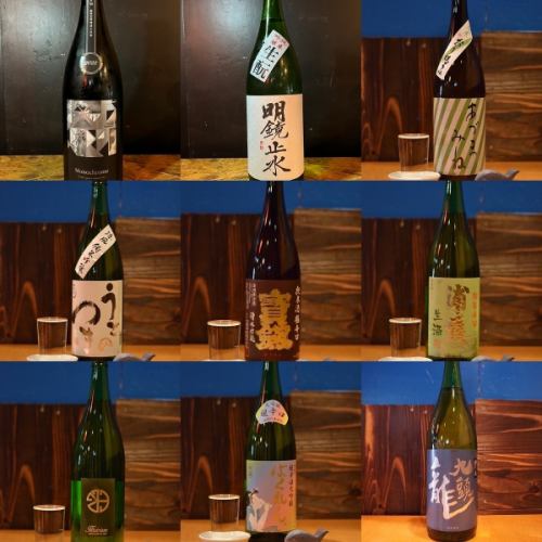 A lot of shochu and sake!!