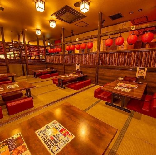 【ご宴会向きのお座敷席】足を伸ばしてゆったりリラックスできます◎