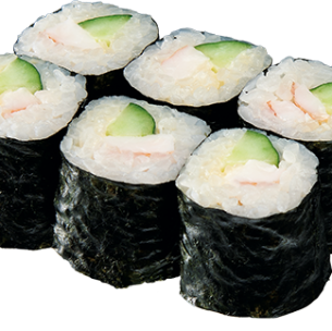 <Thin Roll> Shrimp and Cucumber Roll