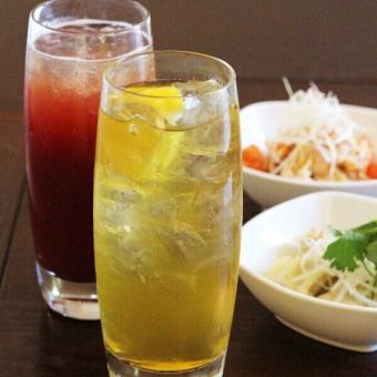 ☆夏日感恩節☆【悠閒無限暢飲套餐♪】25種飲品無限暢飲＆2道冷菜供應☆
