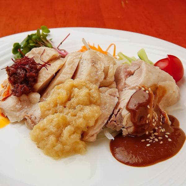 特製 Midare 雞肉搭配三種原創醬汁