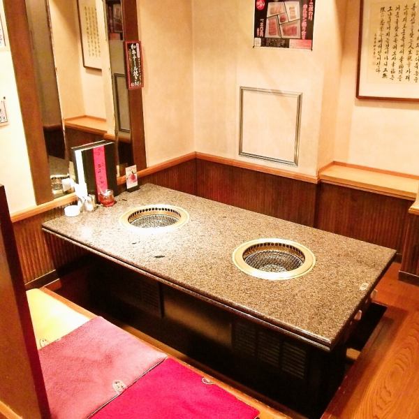2階掘りごたつ席は46名までの宴会利用可！