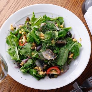 Herb-marinated sardines and arugula Nicoise salad (regular)