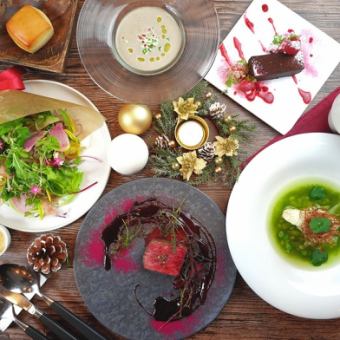 [Lunch Limited☆Christmas] 12/13-25☆Luxurious lunch including Yonezawa beef with a toast and sparkling wine for 4,730 yen