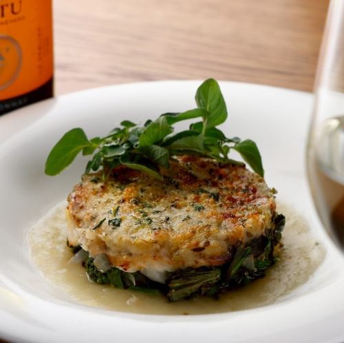 【温前菜】鰆と新玉ねぎのグラティネ