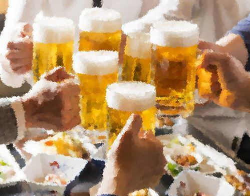 2時間飲み放題は女性1800円男性2000円！生ビールOK！