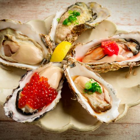 We use the most delicious oysters at the time.Rich taste and crisp texture