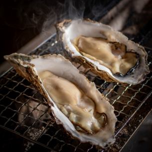 Roasted oysters