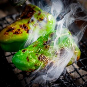 Grilled peppers