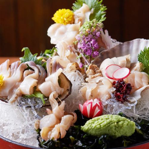 [Fresh!! Delicious!!] Kanzaburou's new specialty ★ Shellfish sashimi assortment
