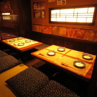 A private tatami room with a good atmosphere.Banquets can be held from 2 people! If you have a large group, please make an early reservation.[Machida Izakaya All-you-can-drink Private room Seafood] *No smoking from April 1st.