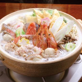 《満足コース》2時間飲み放題付き4980円コース★特選 お刺身３品盛り合わせ、縞ホッケの炙り等