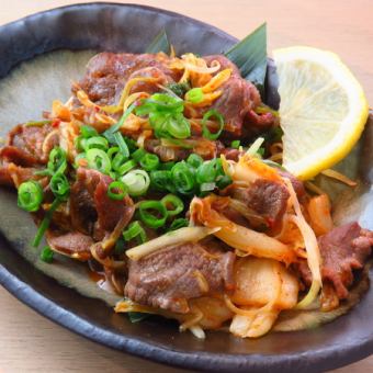 ★バカ美味★豚キムチならぬ牛タンキムチ