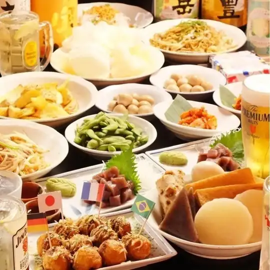 All 78 types of drinks, 2-hour all-you-can-drink option: 1380 yen (1518 yen including tax) for men!