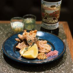 地鶏せせり オーブングリル　赤ワイン塩