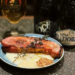 厚切培根烤箱烤製