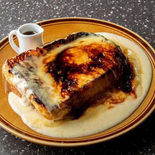 新鲜蛋奶冻、焦糖、法式吐司