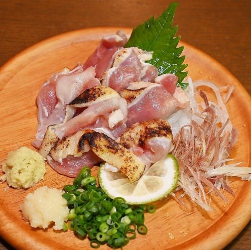 地鶏しまさざなみ鶏の炙り