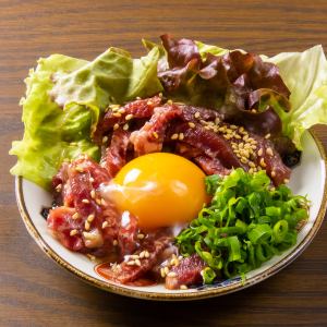 Wagyu beef ham yukhoe