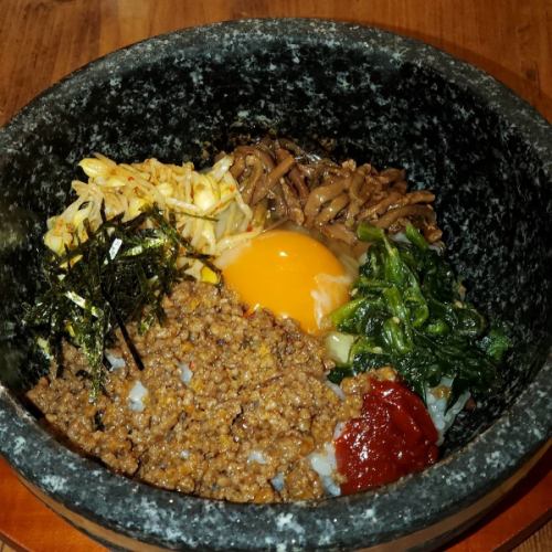 Stone-grilled bibimbap