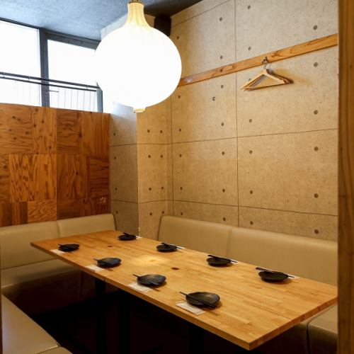 シーンに合わせた個室完備