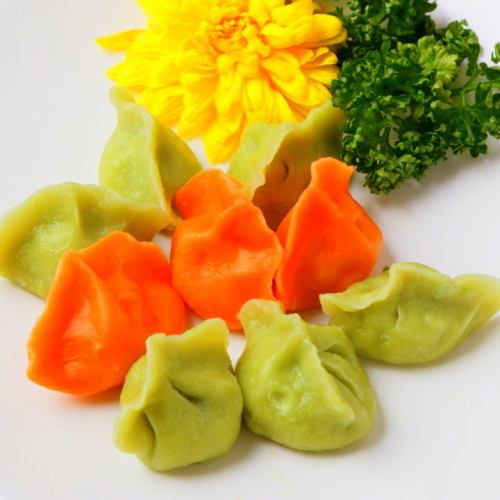 Red bell pepper dumplings