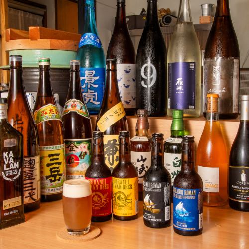 クラフト瓶ビールやサワー
