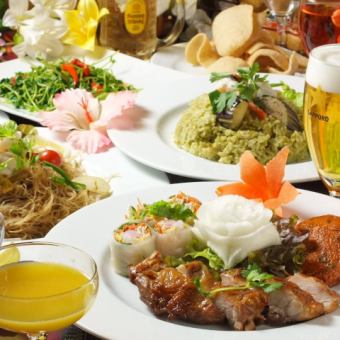 [Great deal] Thai Garden Course 4,950 yen with coupon → 4,400 yen including 2 hours of all-you-can-drink (tax included)