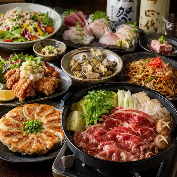 【宴会コース3,000円~】コースメニューは全て飲み放題付き!大人数での宴会・飲み会にもおすすめです。