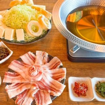 아구 돼지 샤브샤브 코스 2 시간 뷔페 4980 엔