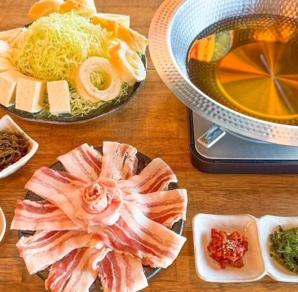 아구 돼지 샤브샤브 코스 2 시간 뷔페 4980 엔