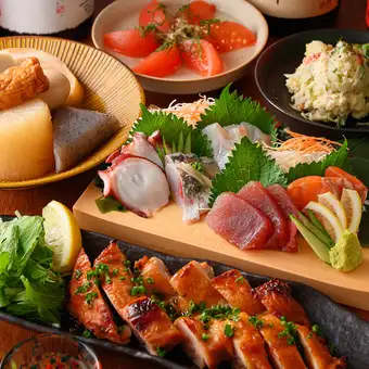 【3H飲み放題】【忘年会】スペシャルコース◆ 名物おでん盛り、刺身盛りなど全10品6000円(税込)