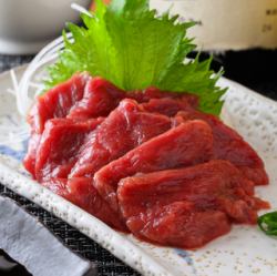 Horse meat sashimi (one type) delivered directly from Kumamoto