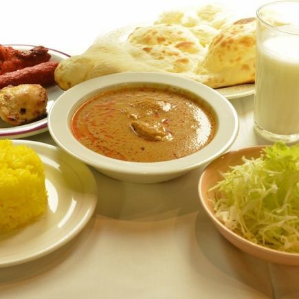 【ランチ限定】♪お好きなカレー&チキンティッカ ♪Hセット 1200円(税込)