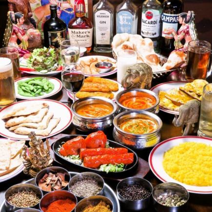 【宴会におすすめ☆】【2時間食べ飲み放題付】全5種食べ放題含全14品☆4,500→3,500円(税込)