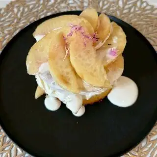桃のパンケーキ　