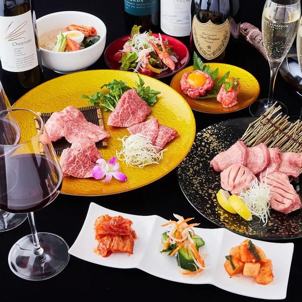 こだわりのとちおとめ牛をはじめ、厳選されたお肉をふんだんに使用した料理を堪能できるコースをご用意◎