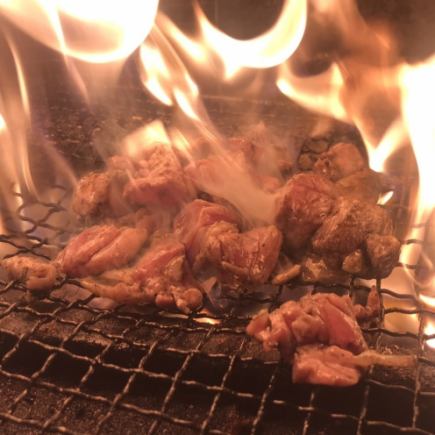 <鍋なし>愛知地鶏!錦爽鶏のチキン南蛮と名古屋コーチンの炭火焼コース<飲み放題付>5500円