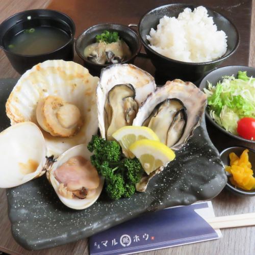 Seafood hamayaki lunch set