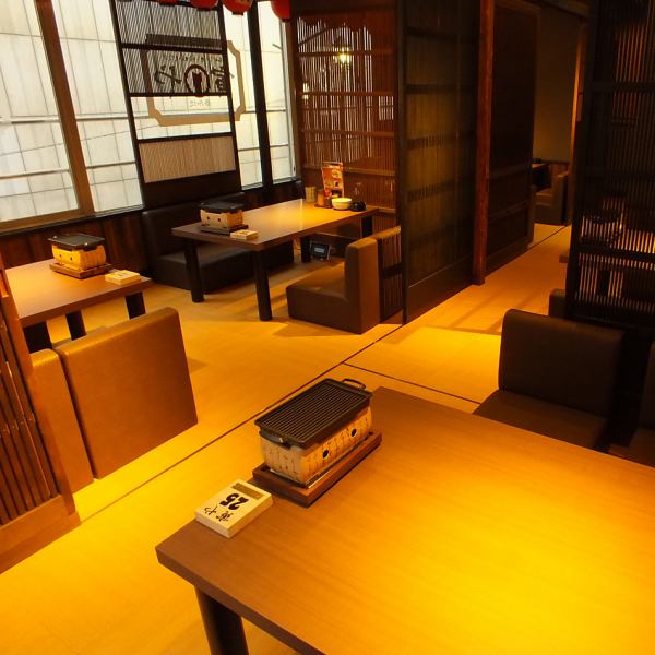 最大30名様までご利用いただけるゆったりお座敷席♪歓送迎会や決起会など様々なご宴会に最適です！