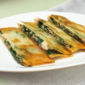 ニラ焼き餅