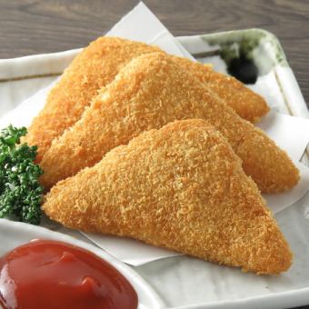 Stupid French fries / Showa hamukatsu / Agedashi tofu