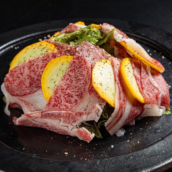 【肉刺身】とろける食感が堪らない自慢の逸品！黒毛和牛サーロインのタタキ/黒毛和牛カルパッチョ