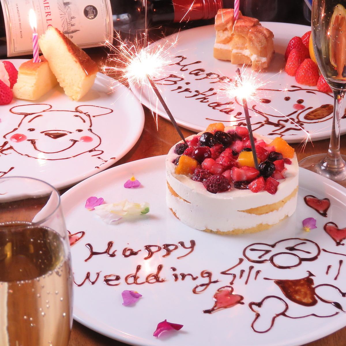 サプライズ対応可♪メッセージプレート/お肉メッセージプレート