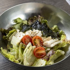 豆腐の胡麻だれサラダ