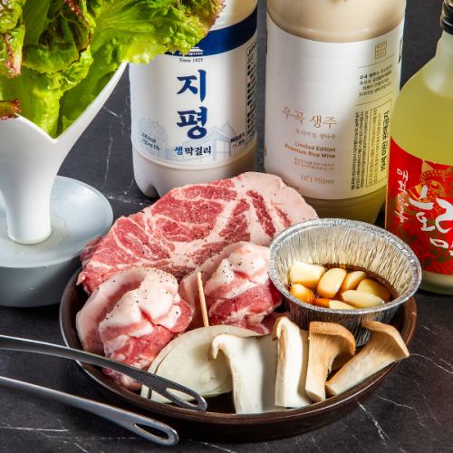 【上質な味わいを二人で愉しむ！心ゆくまで堪能できる至福のセット◎】和豚2種盛り+サンチュセット 240g