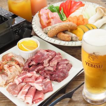 【BBQ PARTY】DELUX PLAN★全8品 5500円(税込) ＜火～金曜＞